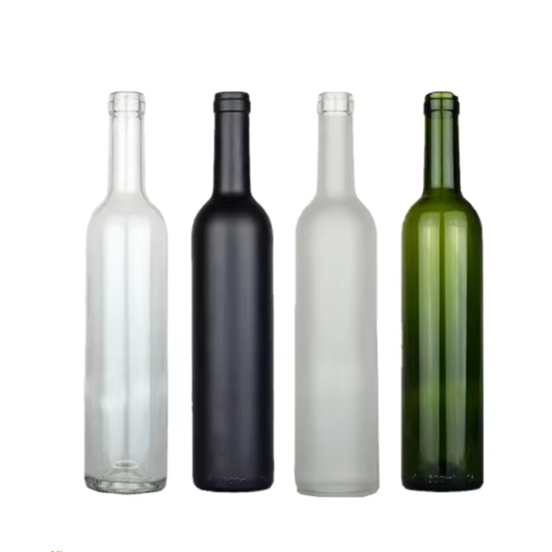 Hot Selling Empty Wine Bottle 750ml With Screw Cap Factory Price Clear Glass Wine Bottle With Cap
