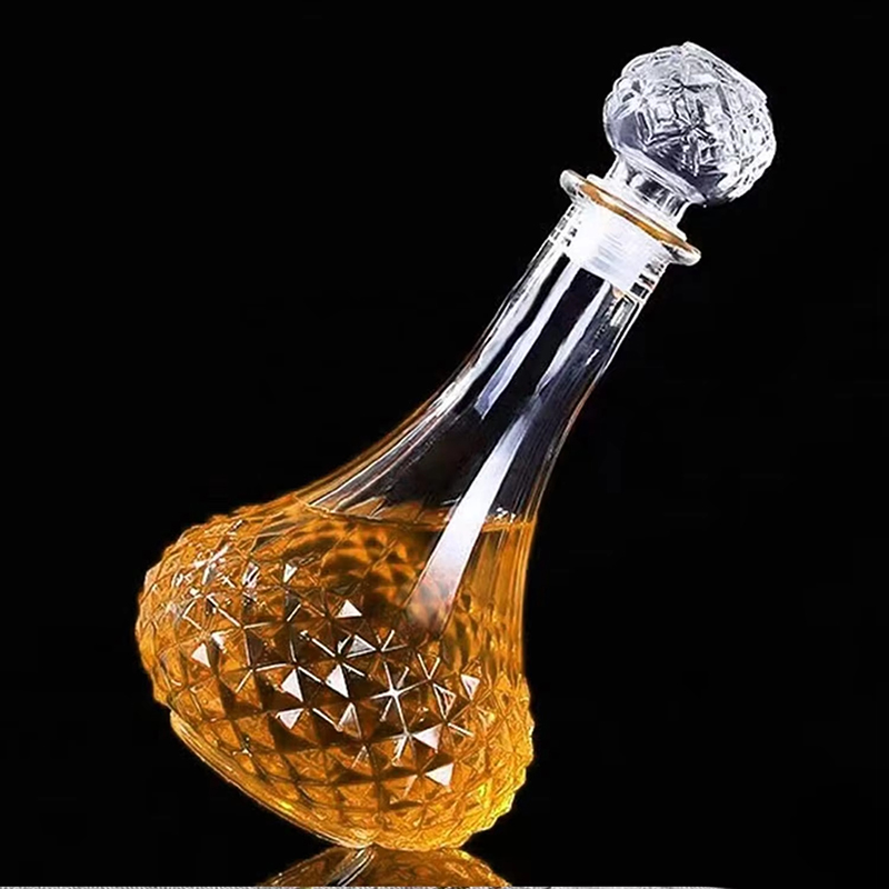 Wine beverage beer water soda glass bottle with cork airtight lid