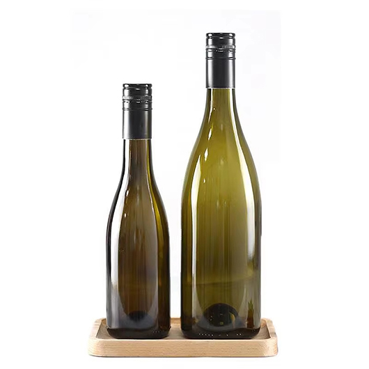 Hot sale custom 200ml 375ml 500ml 700ml brown glass bottle vodka spirit wine bottle for liquor corked