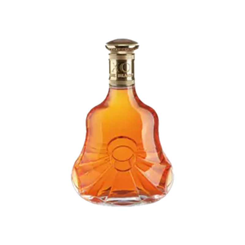 Wholesale Empty Liquor Xo Glass Bottle Unique Shaped Brandy Spirits Flint 750ml Glass Bottles With Lids