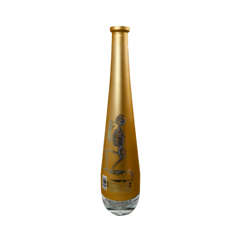 Premium electroplate look high quailty custom label 750ml flint whisky tequila spirits glass bottle