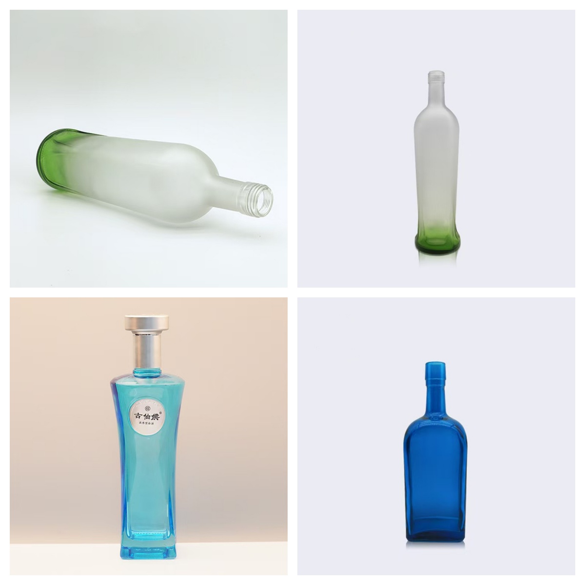Hot Sale Vodka Whisky Rum Glass Bottles
