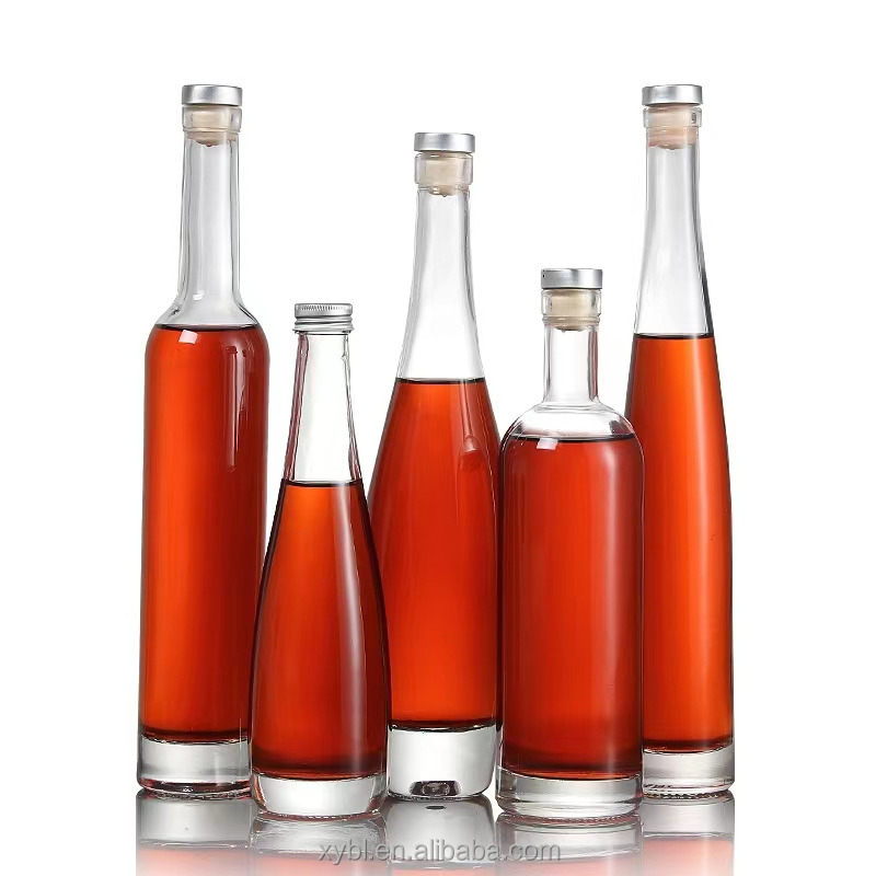 500ml 750ml Custom Logo Vodka Whisky Gin Wine Bottle With Screw Cap
