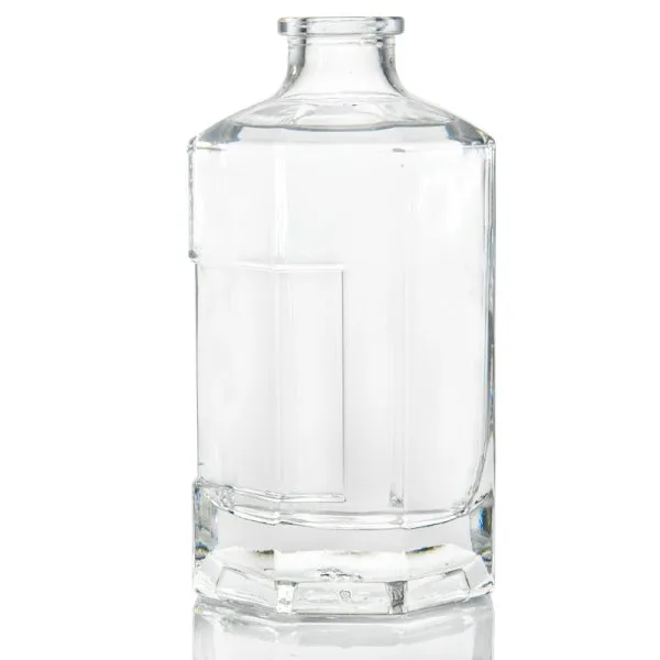 Wholesale750ml 1000ml gin bottle clear round glass bottles