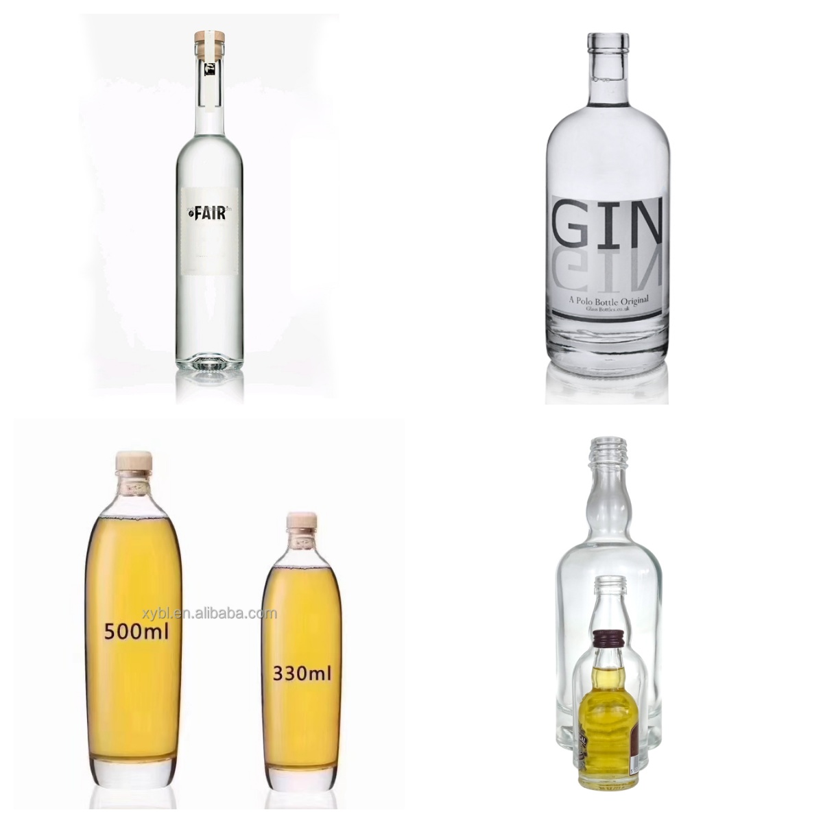 Best Design Gin Glass Bottles