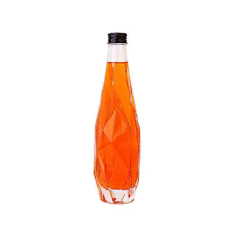 Design Wholesale 350ml 500ml 750ml Glass Brandy Gin Rum Tequila Vodka Spirits Bottle With Lid