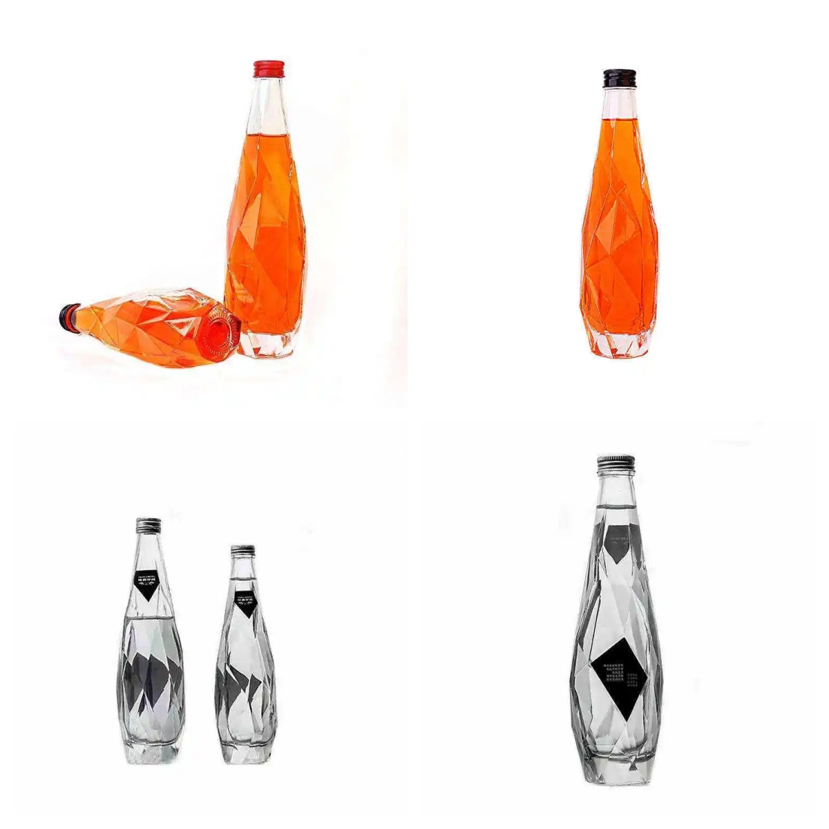 750ml Glass Brandy Gin Rum Glass Bottle