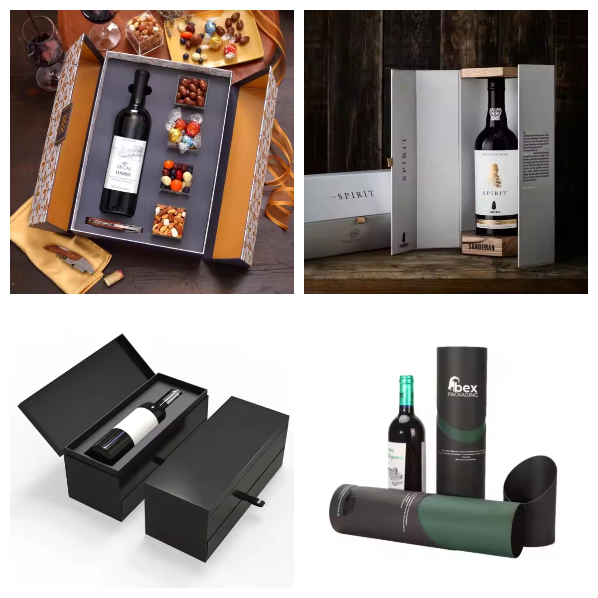 Single Bottle Whiskey Red Wine Box Gift Boxes