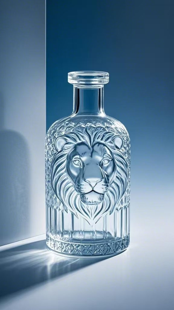 High quality custom 1000ml 750ml 700ml 500ml glass bottle cork white wine fancy vodka glass bottle