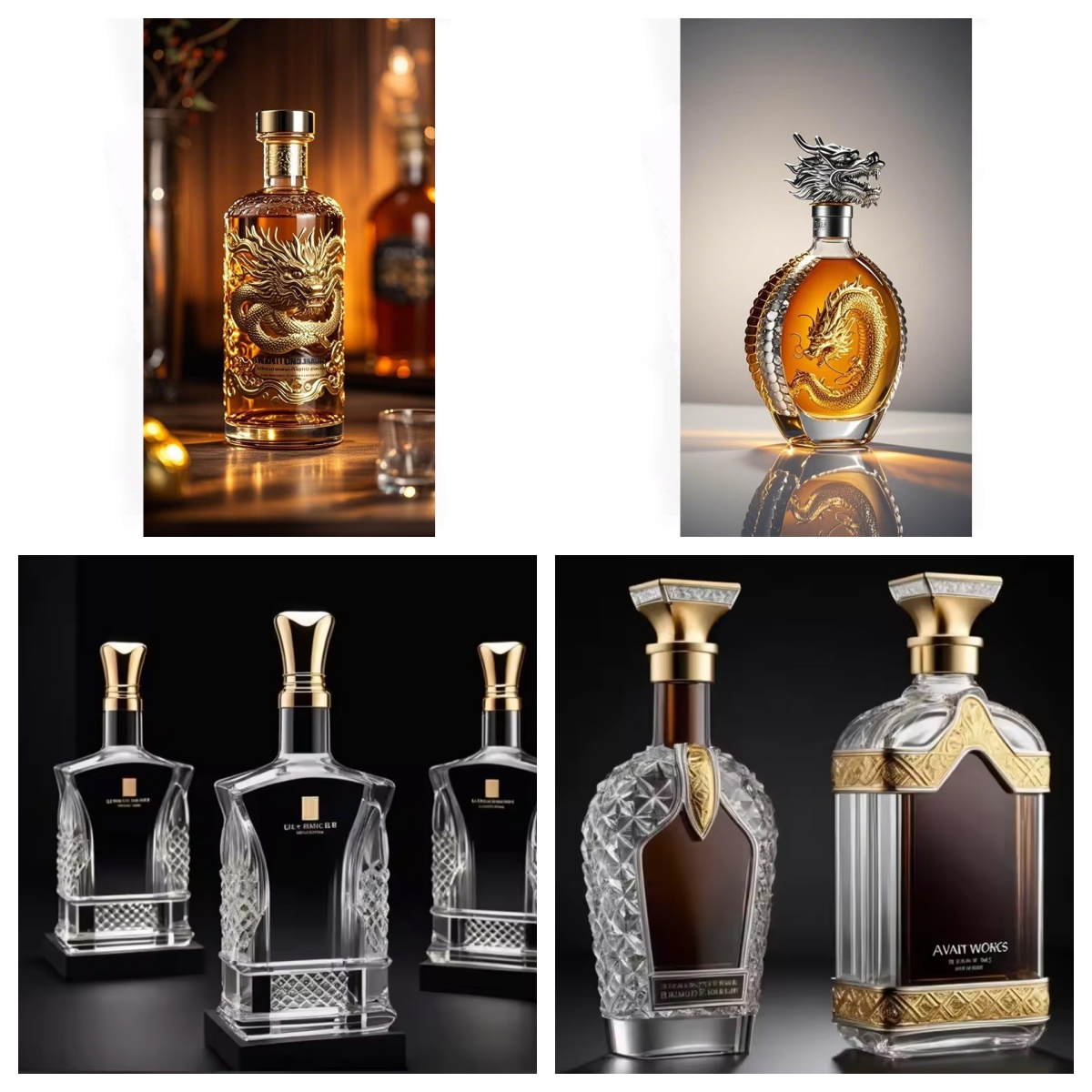 Introduction to Glass Bottles with Lids for Gin, Wine, Vodka, and Rum