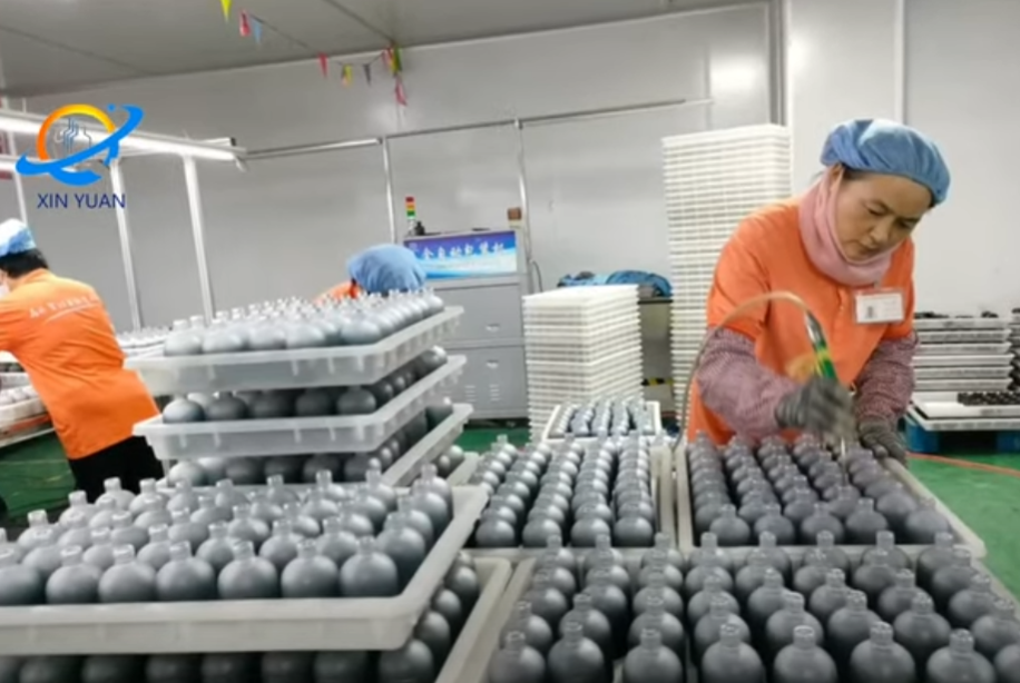 A batch of spirit bottles destined for Spain is being produced on an expedited basis