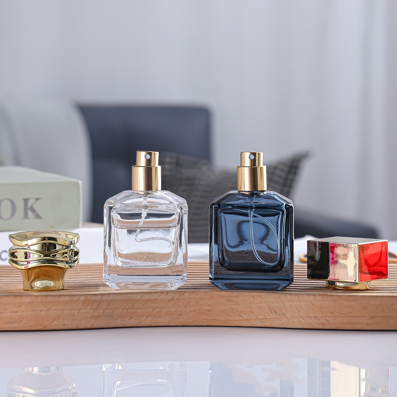 30ml 50ml Square Glass Classical Fragrance Parfum Spray Empty Perfumes Packaging Bottles