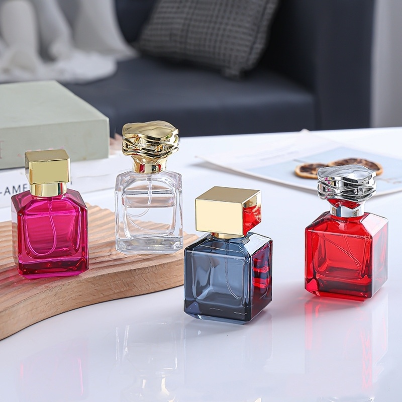 30ml 50ml Square Glass Classical Fragrance Parfum Spray Empty Perfumes Packaging Bottles