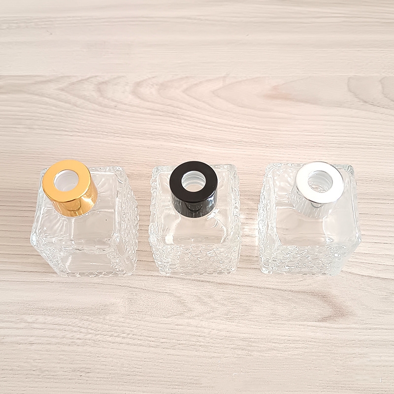 Custom New Design 15ml 30ml 50ml 60ml 100ml clear Frosted Flat square Empty Glass Bottle Perfumes Bottle