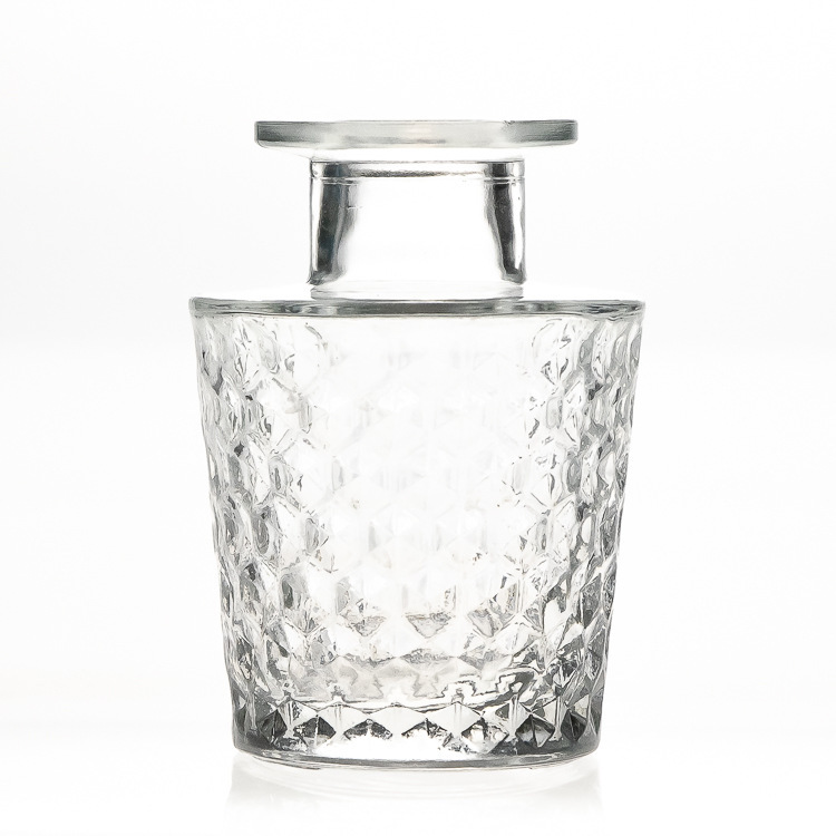 Wholesale Luxury 15ml 30ml 50ml 60ml clear Frosted Flat square Empty Glass Bottle Perfumes Bottle