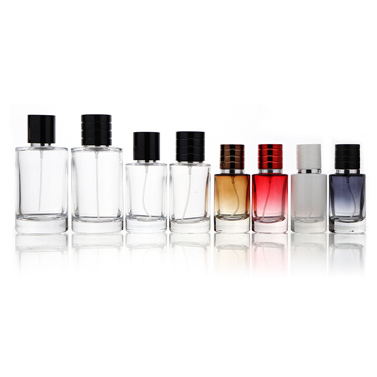 Luxury Wholesale Unique Vintage Refillable Clear Mini 30Ml 50Ml 100ml Square Spray Glass Packaging Perfume Bottle