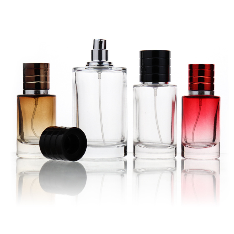 Luxury Wholesale Unique Vintage Refillable Clear Mini 30Ml 50Ml 100ml Square Spray Glass Packaging Perfume Bottle