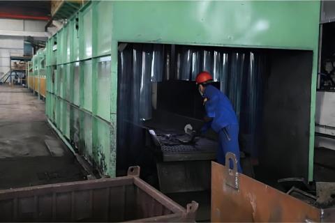 DISA Line Vibrationssieb für fallenden Sand