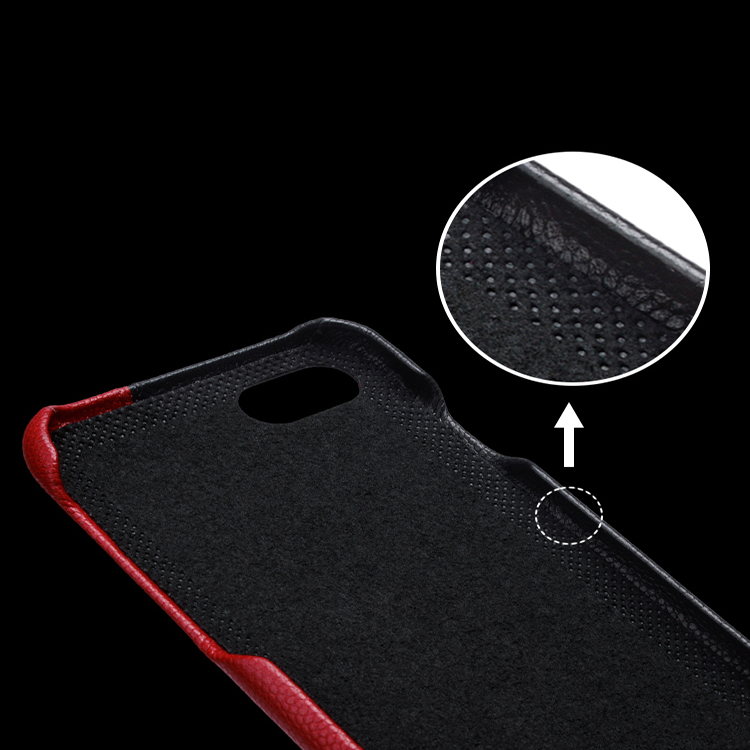 Two Tone Pebble Leather Case for iPhone 7 8 SE