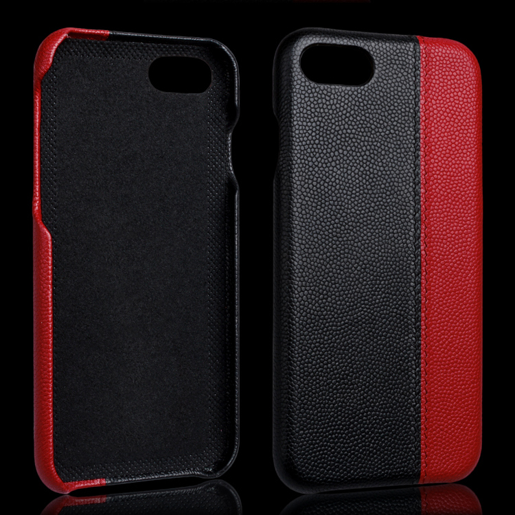 Two Tone Pebble Leather Case for iPhone 7 8 SE