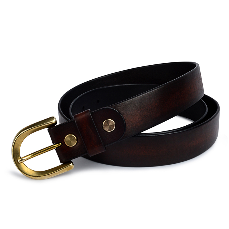 Echte leren riem met gesp
