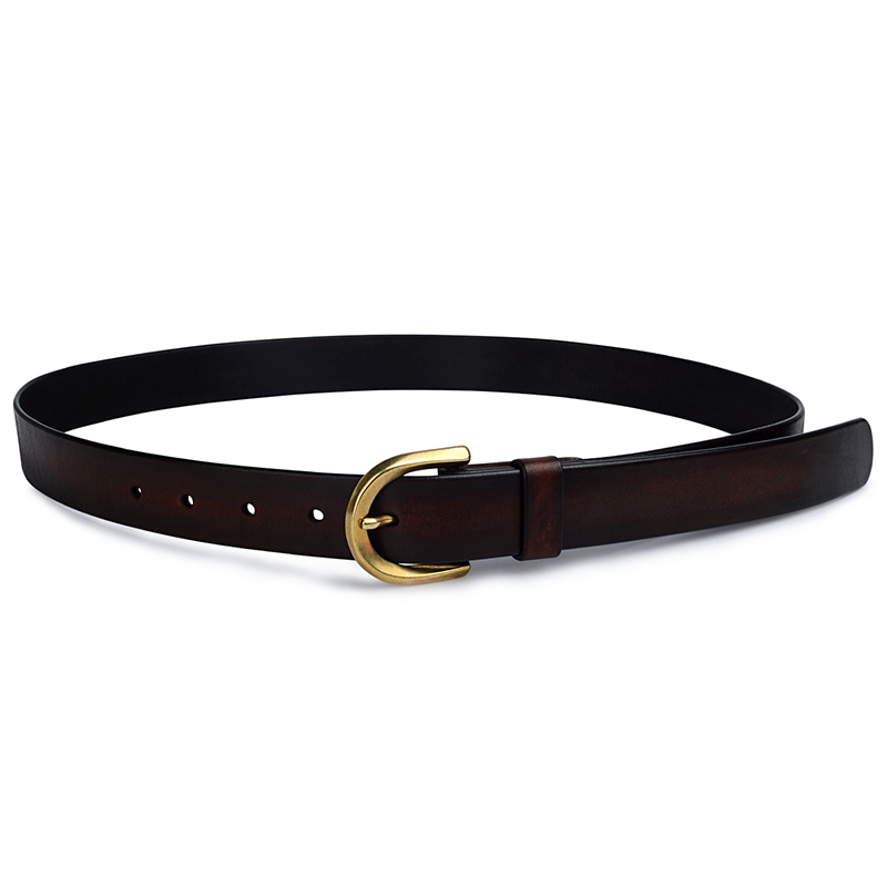 Echte leren riem met gesp