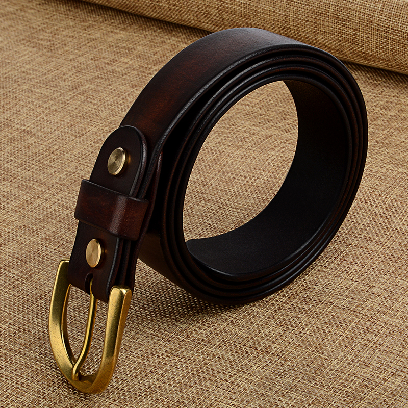 Echte leren riem met gesp