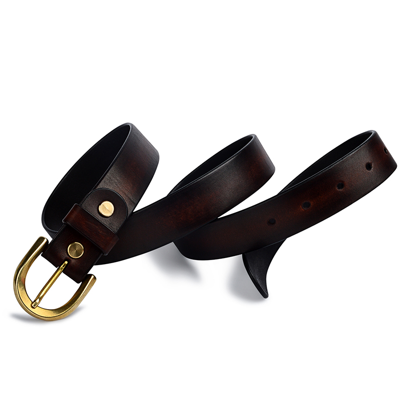 Echte leren riem met gesp