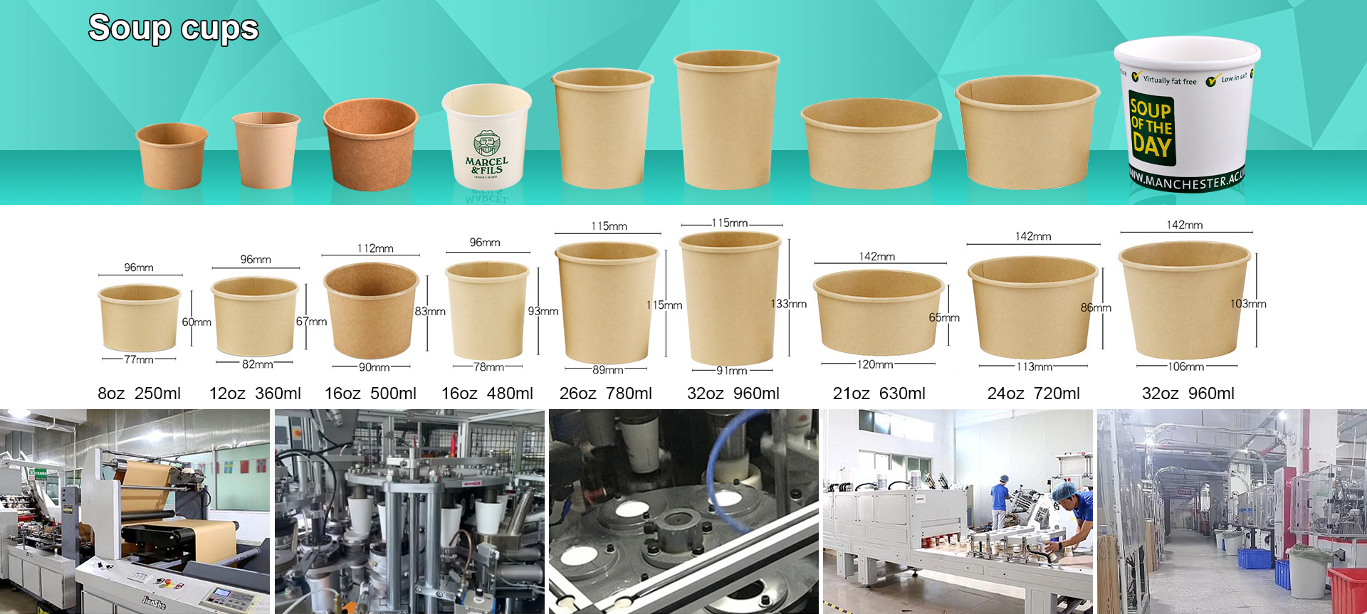 Soup cups XYJ Plant Customized