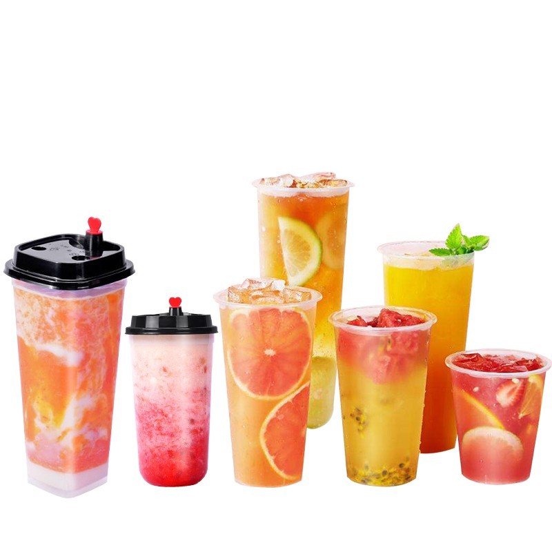 wholesale customizing oz reusable factory PP plastic coffee cup with lid
