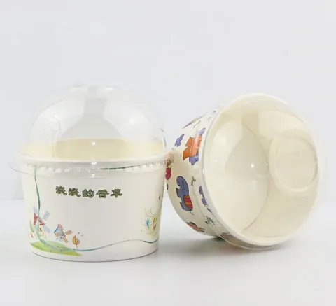 Food Grade Custom Printed Frozen Yogurt Ice Cream Paper Cup ice ream containers