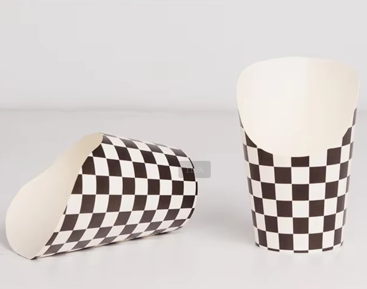 Disposable customized french fries paper cups snack food paper cups
