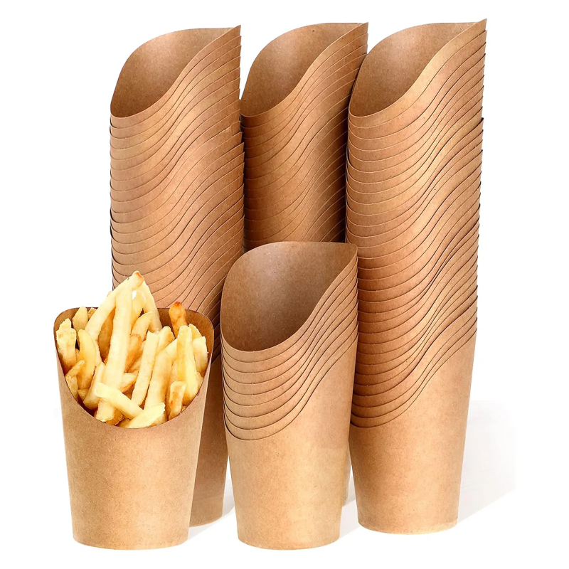12oz 16oz 32oz eco-friendly french fries paper cup for fast food restaurant food cups