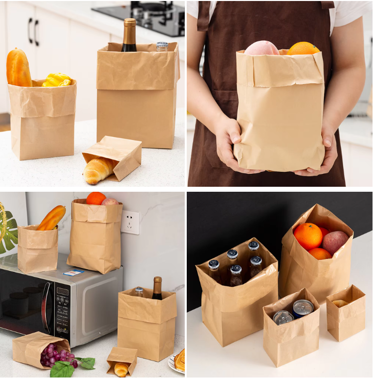 craft food packing bag with handle