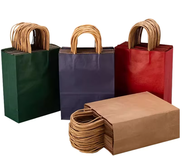 Carry Brown Paper Bags