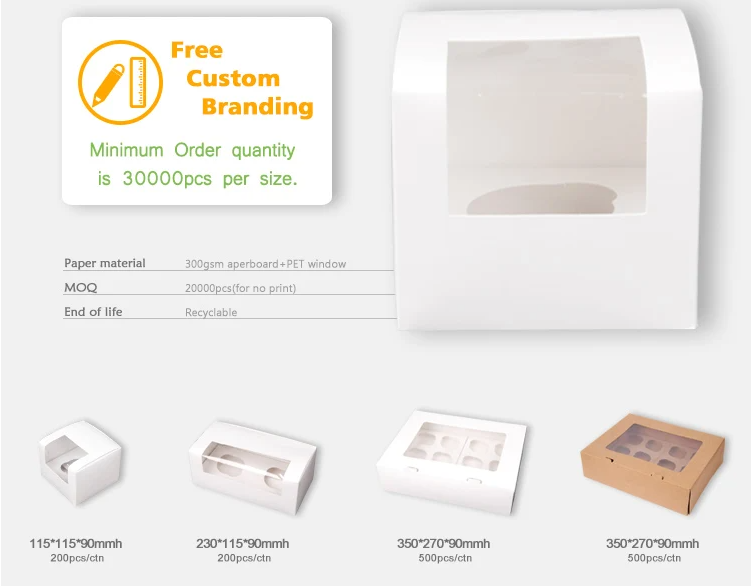 Portable Oil-proof Paper Packaging Boxes