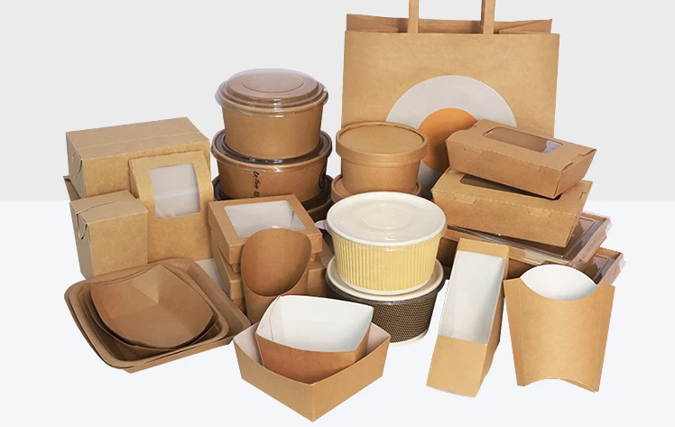 Eco-friendly Take Away Paper Food Container Bowl