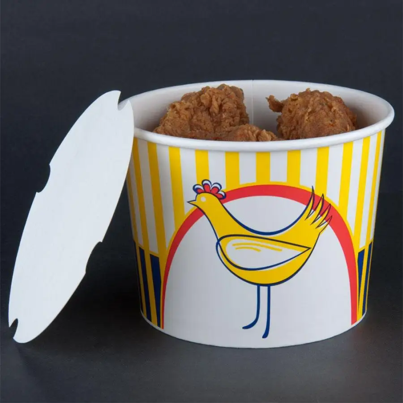 Hot Sales Paper Disposable Fried Chicken Bucket High Quality Disposable Fried Chicken Buckets