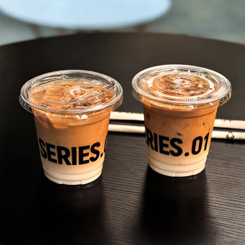 Low MOQ Custom LOGO PET Plastic Cup Disposable Ice Coffee PET Cups