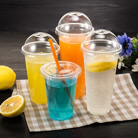 Hot Selling Cold drinking PET Plastic cup milk tea pet cups Customizing in oz