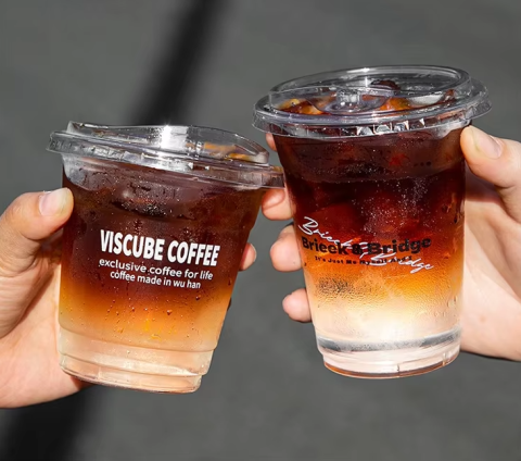 Tazza di iniezione PP di buona qualità con stampa del logo personalizzata Tazze di plastica PP monouso