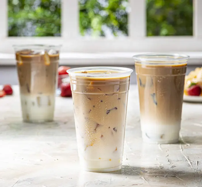 Disposable Plastic Wholesale pp In Bulk Custom Logo Printed Cups with Straws