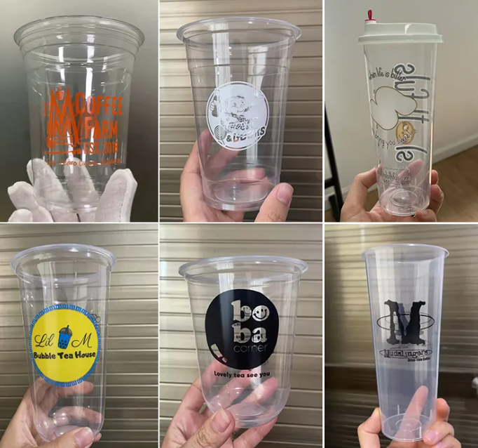 Factory Wholesale Clear Disposable PP Plastic Cup Tea PP Injection Cups With Lid