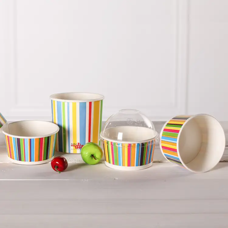 Food Grade ice cream Cups Custom Printed Ice Cream Cup Take Away Ice Cream Cups