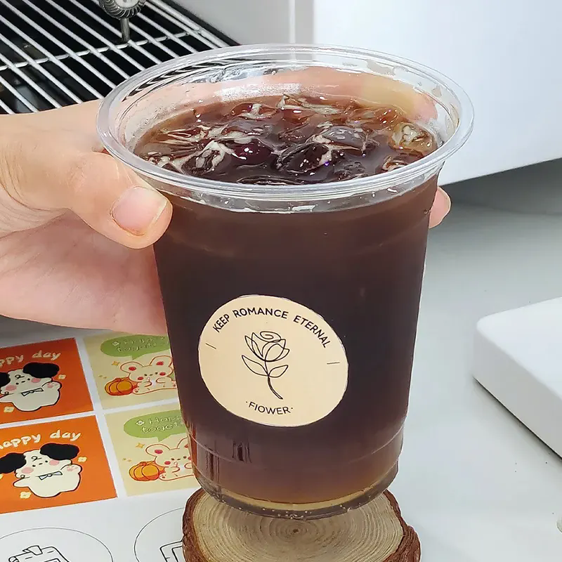 Clear PLA Plastic Parfait Cups with INSERT Lids for Dips Snacks Fruit Yogurt pla cups