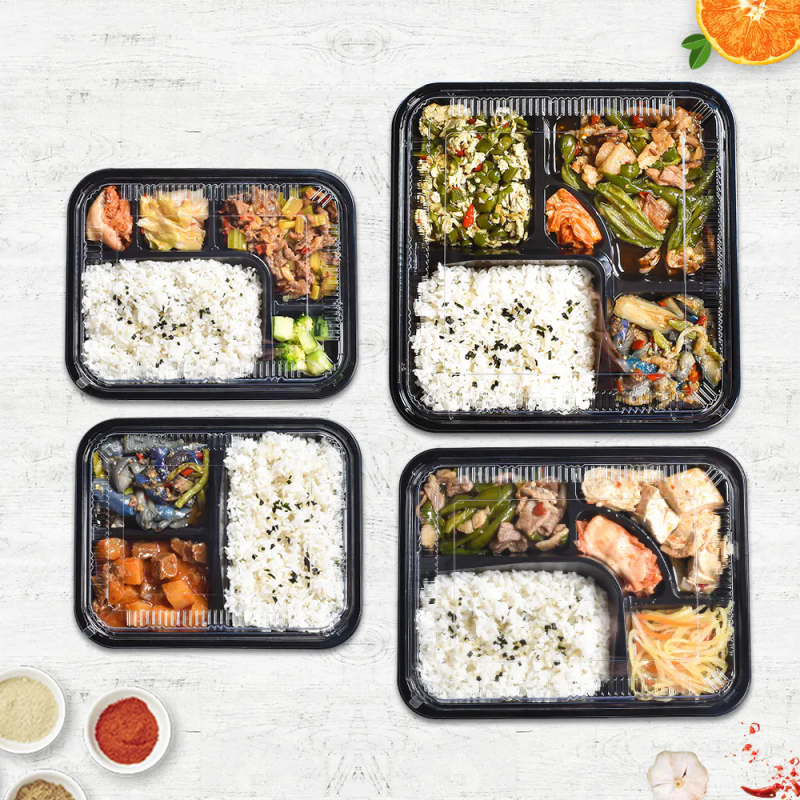 Factory Direct Sales Disposable PP Plastic Food Lunch Box Packaging Container