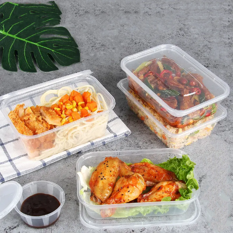 Natural PP Circle Lid for Takeout Container Meal pp Lunch Box for food Packaging