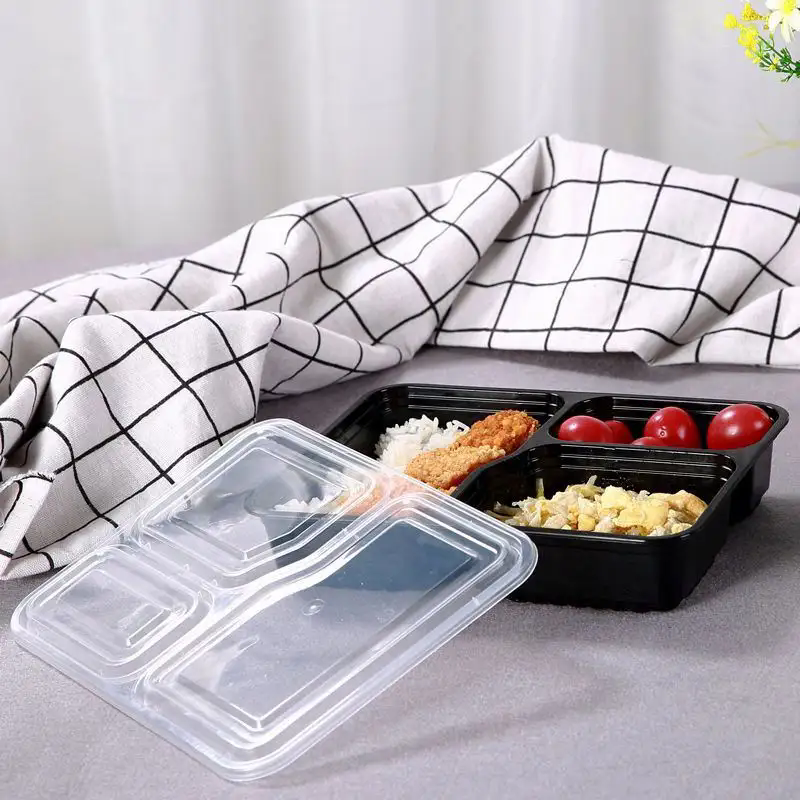 Microwavable Food Grade PP Disposable Bowls to go Lunch Boxes