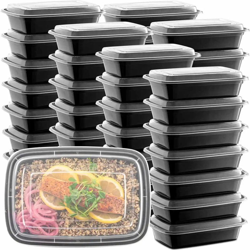 Selling Transparent PP Disposable Plastic Lunch Box To go Picnic Meal Containers
