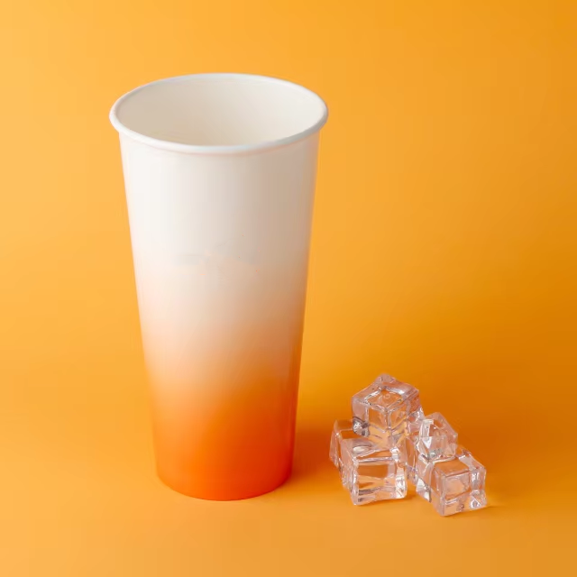 環境に優しいシングルシェイプドリンクウェア、二重PE層、使い捨て16オンス、カスタムプリントの冷たいソーダドリンクペーパーカップ